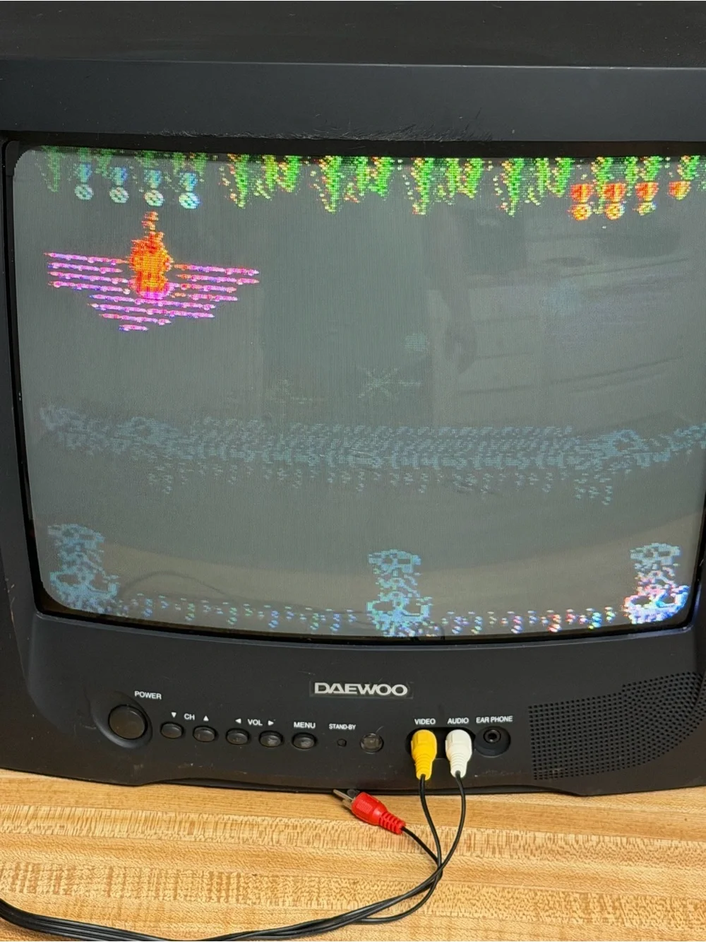 Daewoo DTQ-13V5FC CRT Vintage Retro Gaming Mini TV 13” Tested Working No Remote